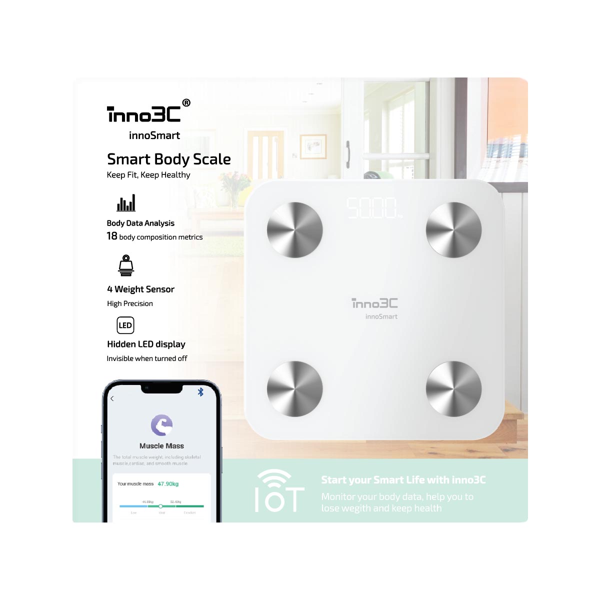 inno3C i-B8 IoT 智能體脂磅, , large image number 0